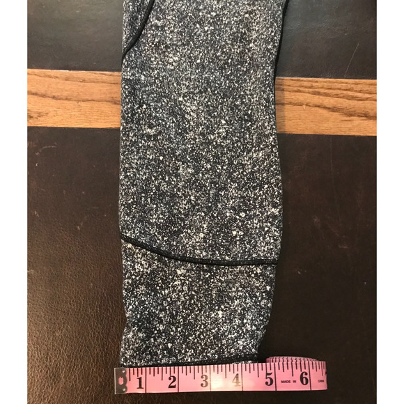 Lululemon In Movement Tight 25” Everlux Diffuse Starlight Black White - Size 12 - Picture 6 of 10